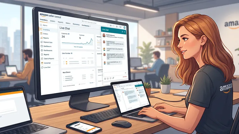Інтерфейс Seller Central з перемикачем Enable Real-Time Chat